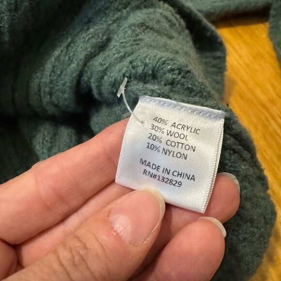 Lovers & Friends 'Caroline' Green Cardigan Women’s Size MED Wool Blend - Picture 8 of 10